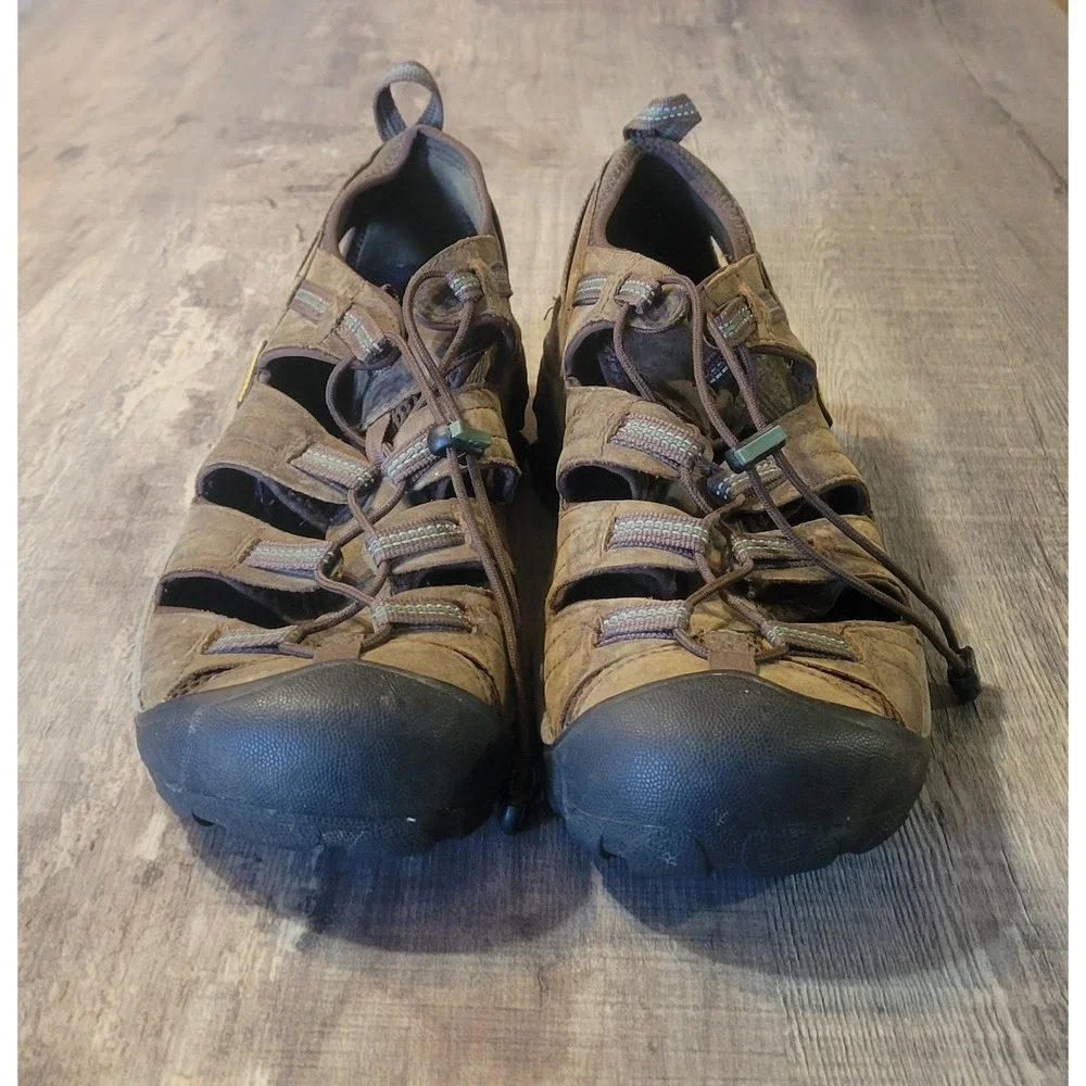 Keen Arroyo II Mens Waterproof Hiking Sandals Brown Leather Size 13 1226-SBBG
